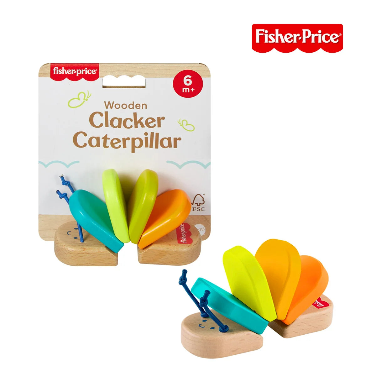Fisher Price JCY39 Rainbow Car Rattle (6m+)