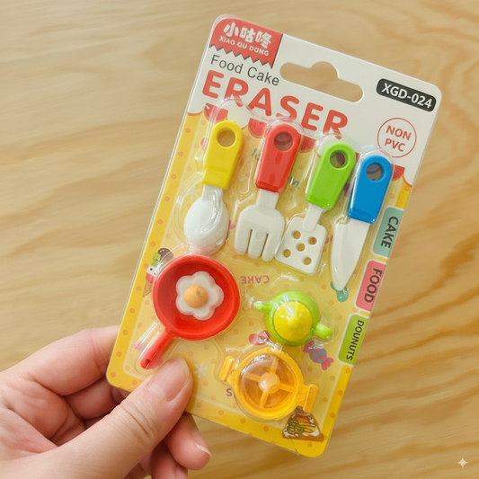 Food Cake Eraser Set