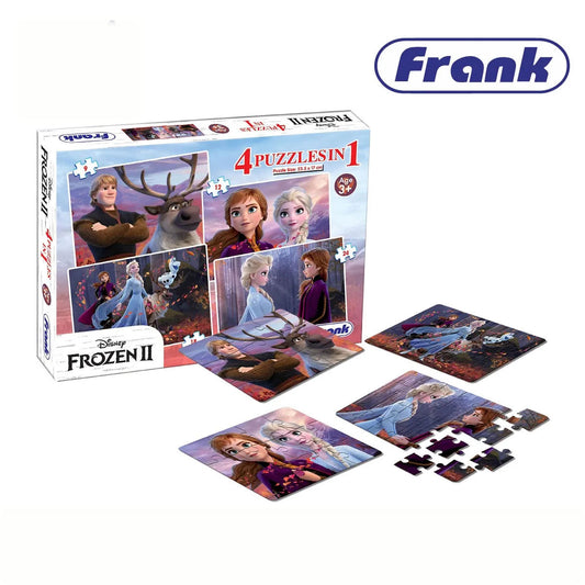 Frank 12909 Frozen II 4-in-1 Puzzles (3Y+)