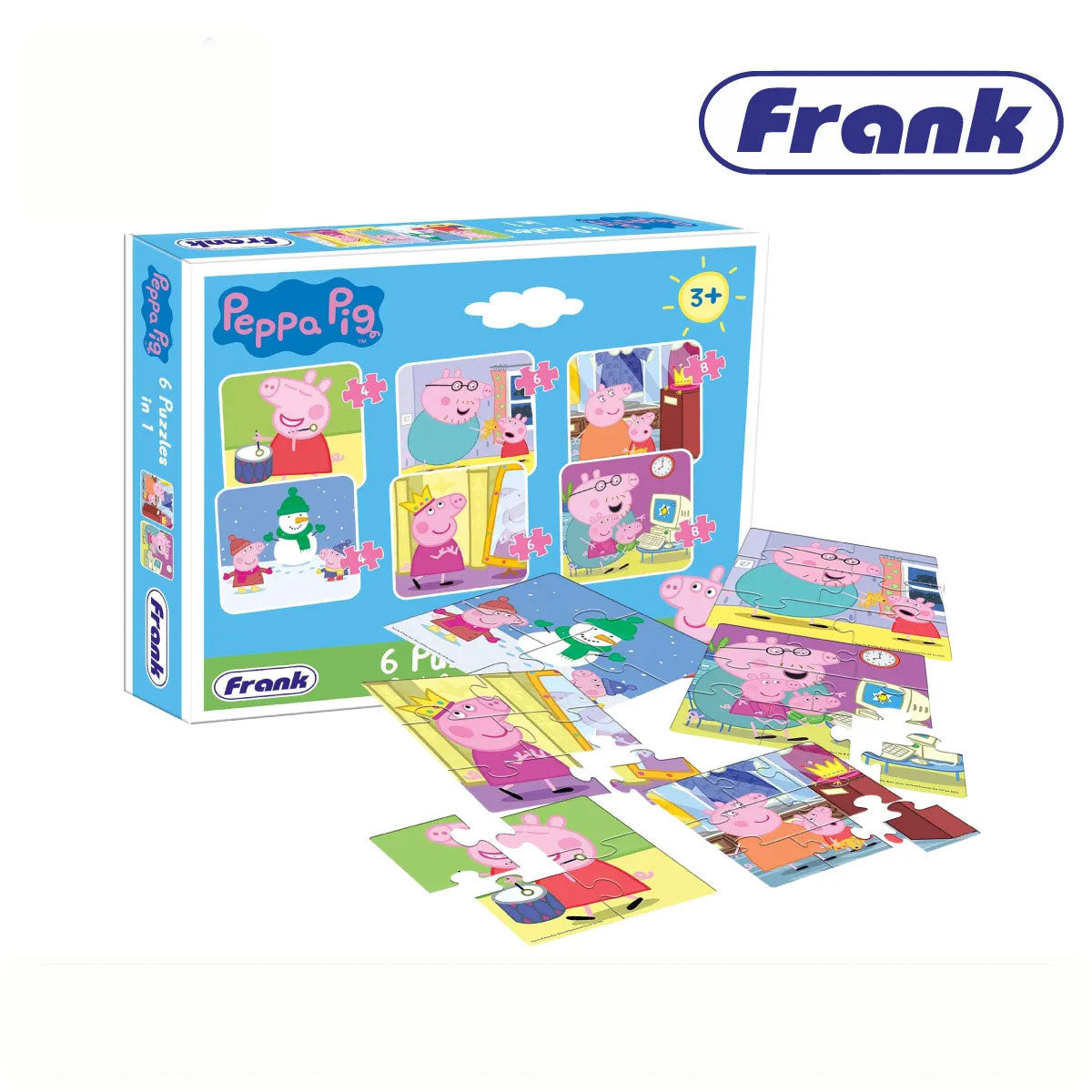 Frank 60401 Peppa Pig 6 In 1 Puzzles (3Y+)