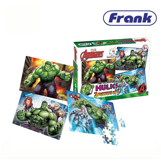 Frank 90156 Marvel The Incredible Hulk 3in1 Puzzle (5Y+)