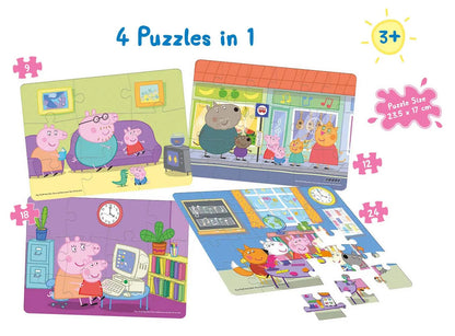 Frank 60402 Peppa Pig 4 In 1 Puzzle (3Y+)