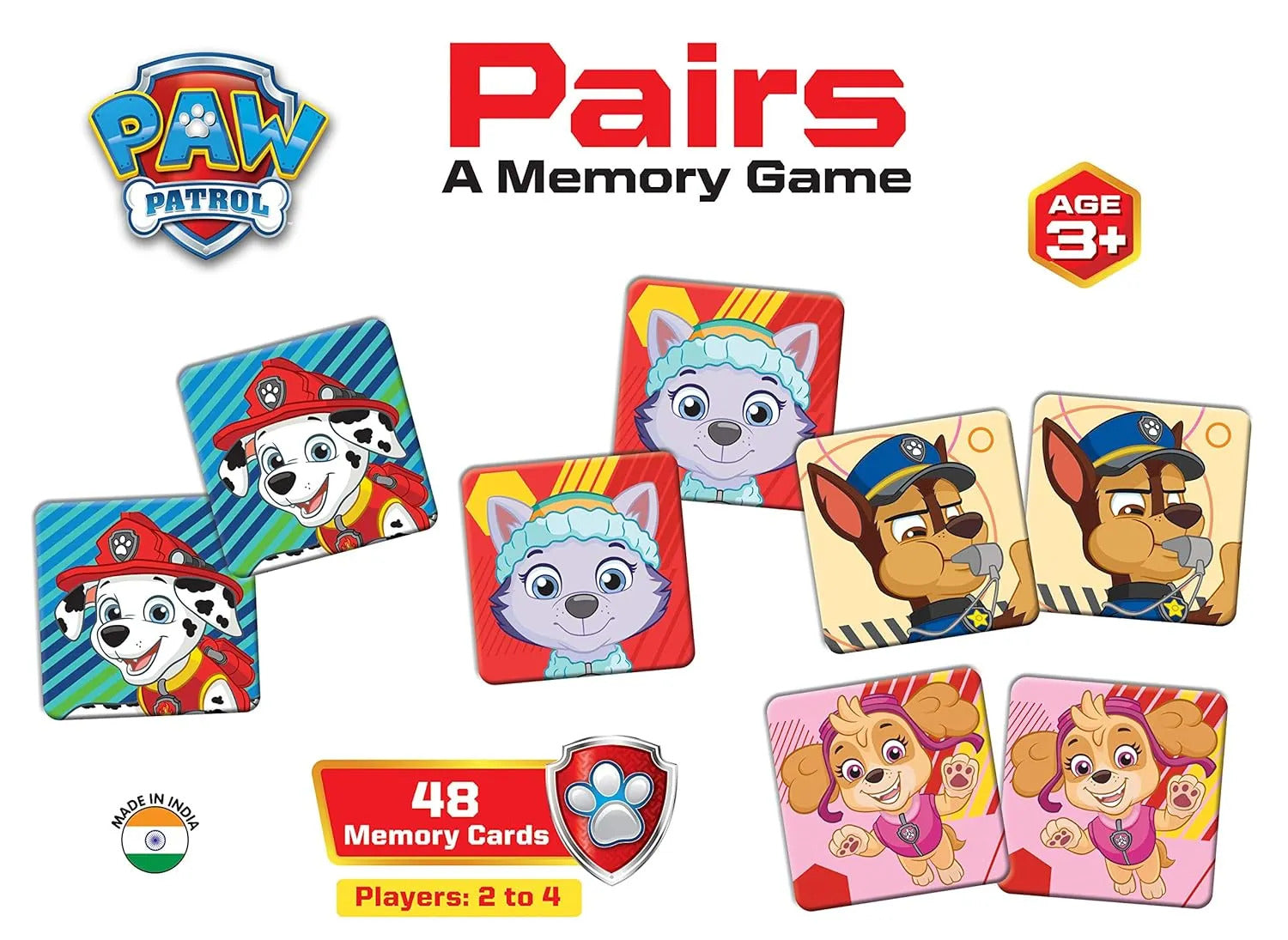 Frank 70304 Paw Patrol Pairs Memory Game (3Y+)