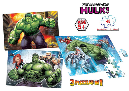 Frank 90156 Marvel The Incredible Hulk 3in1 Puzzle (5Y+)