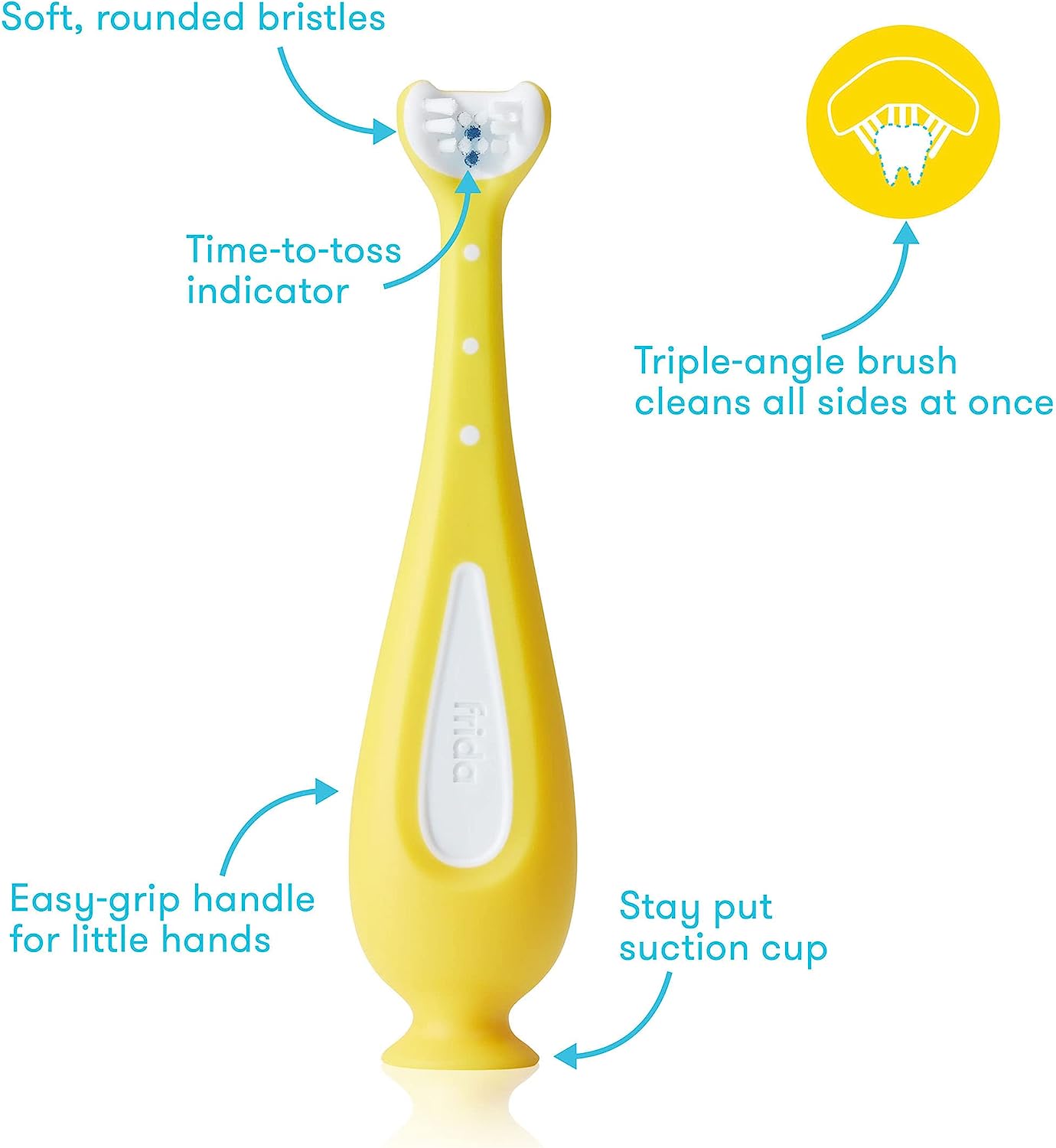 FridaBaby Training Toothbrush For Toddlers (18m+)