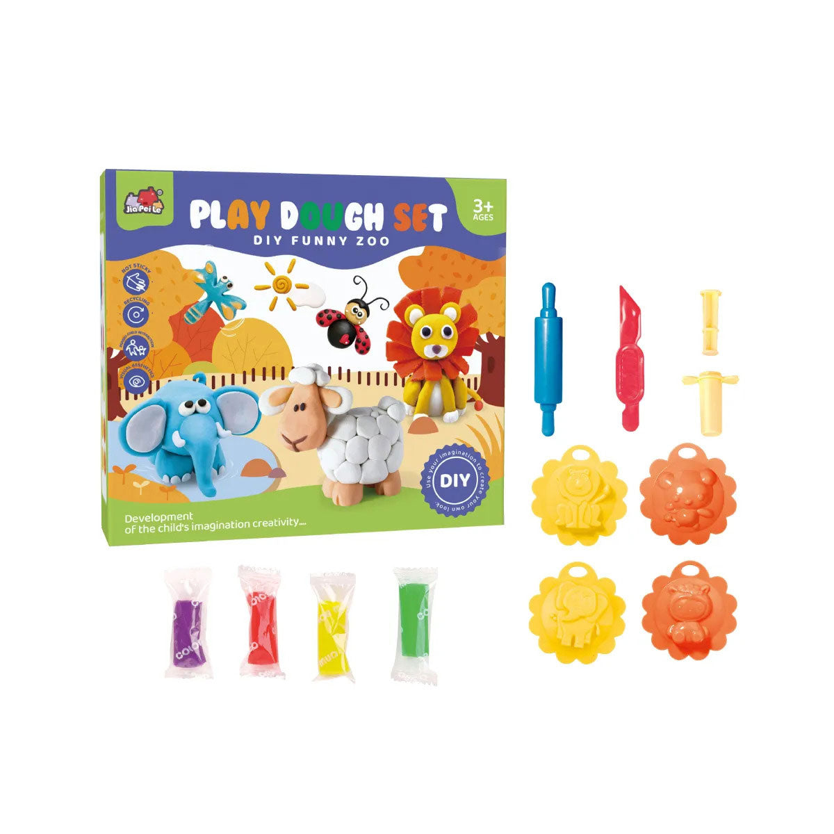 Funny Zoo Play Dough Set DIY (5838-131)