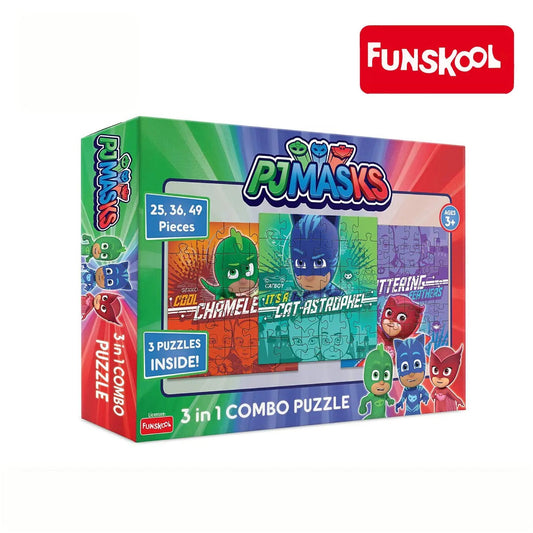 Funskool PJ Masks 3 In 1 Combo Puzzle (3Y+)