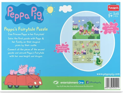Funskool Peppa Pig Fairy Tale 2 in 1 Puzzle (3y+)