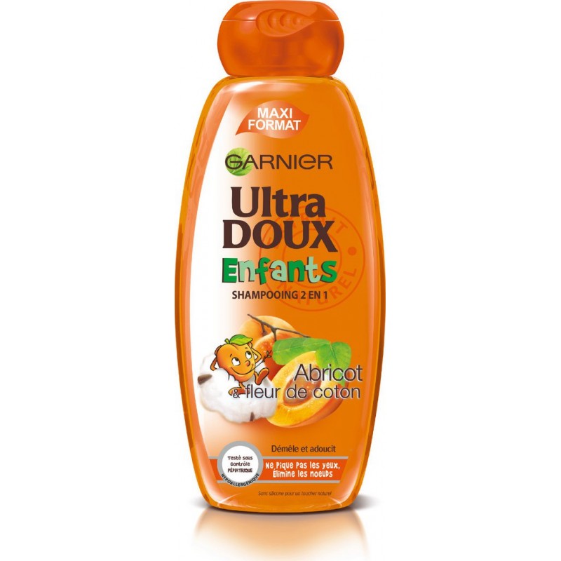 Garnier Ultra Doux Enfants Shampooing 2 in 1 Apricot & Cotton Flower 400ml