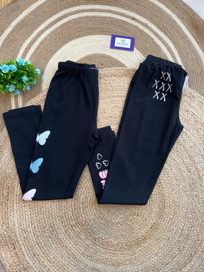 Girl Baby Everyday Wear Leggings-COMBO 11-12Y