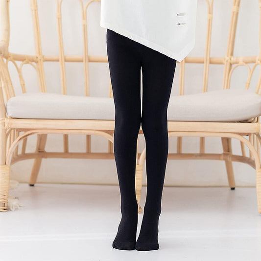 Girl's Soft Cotton Pantyhose Leggings Dance Ballet Tights Stockings- Black