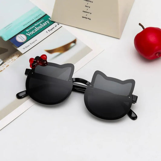 Girls Cartoon Fashion Sun Shade Kitty Sunglass