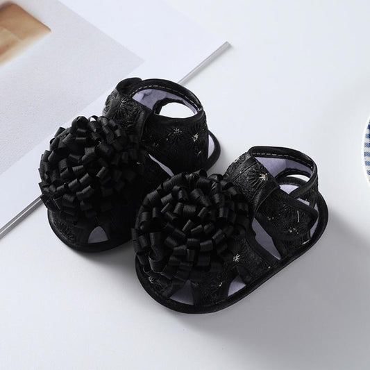 Girls Summer Sandals Baby Shoes- Black