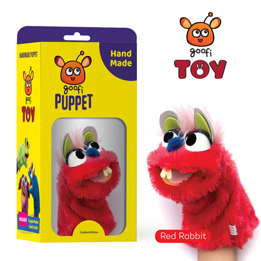 Goofi Hand Puppet- Red Bunny