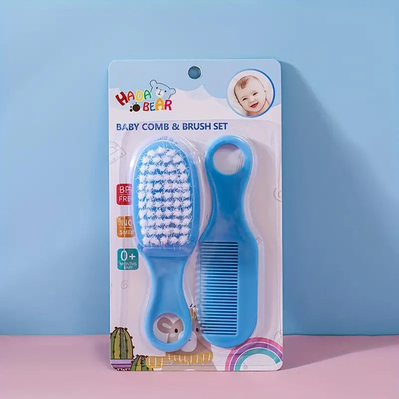 Hada Bear Baby Hair Comb & Brush Set