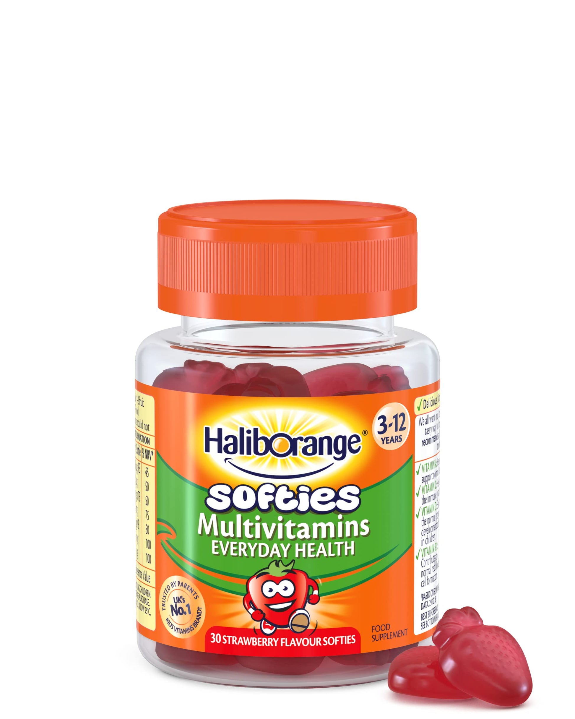Haliborange Kids Multivitamin Strawberry Softies 30 Tablets (3-12Y)