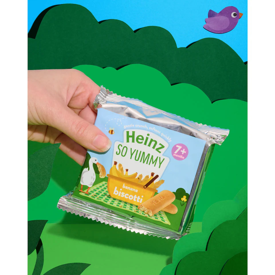 Heinz So Yummy Banana Biscotti 60gm (7m+)