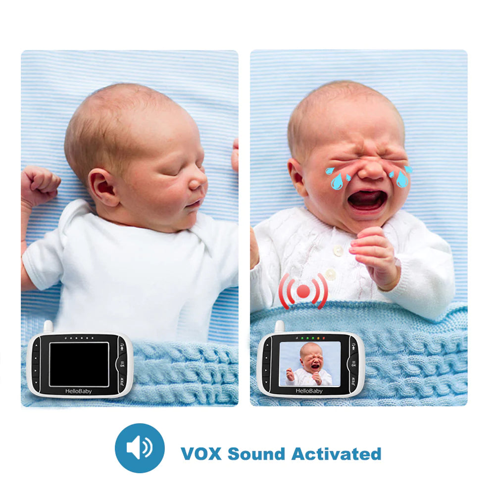 HelloBaby Monitor (HB32) Video Baby Monitors with Night Vision