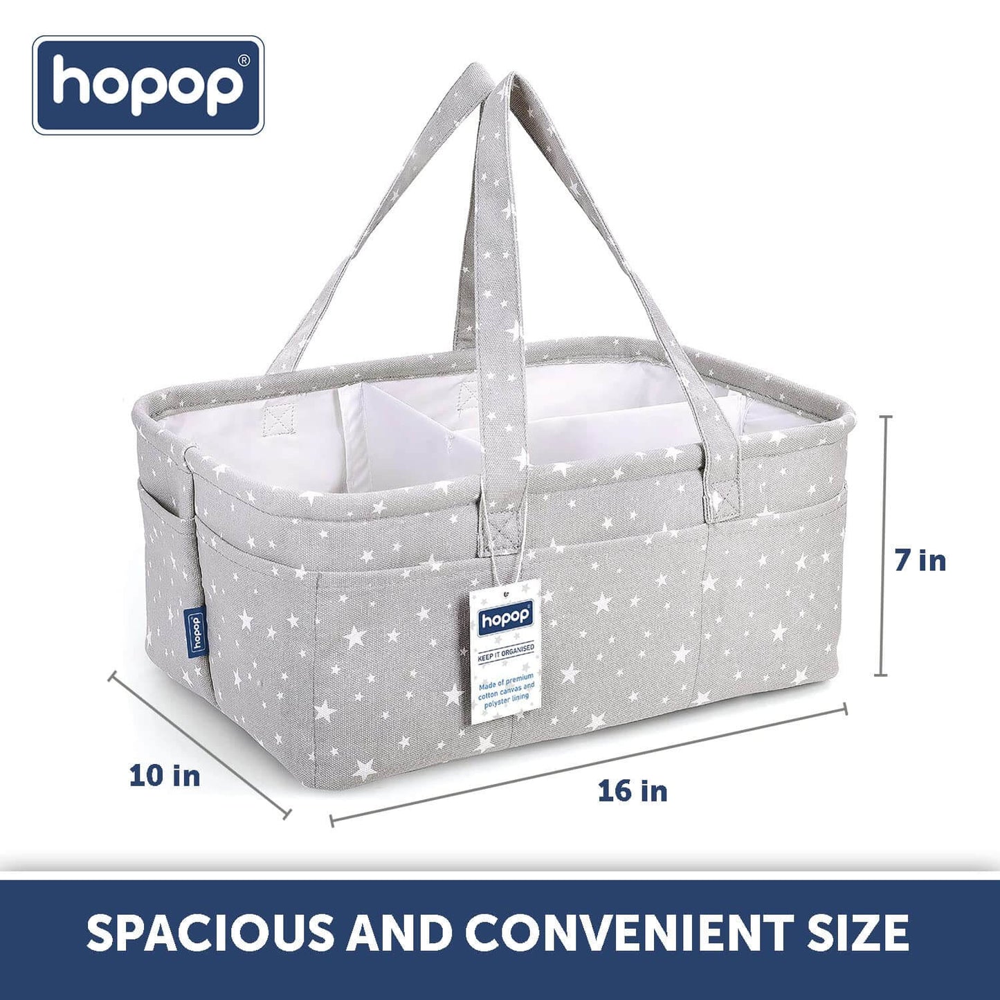Hopop Baby Diaper Caddy Organizer, Baby Shower Basket (0m+)