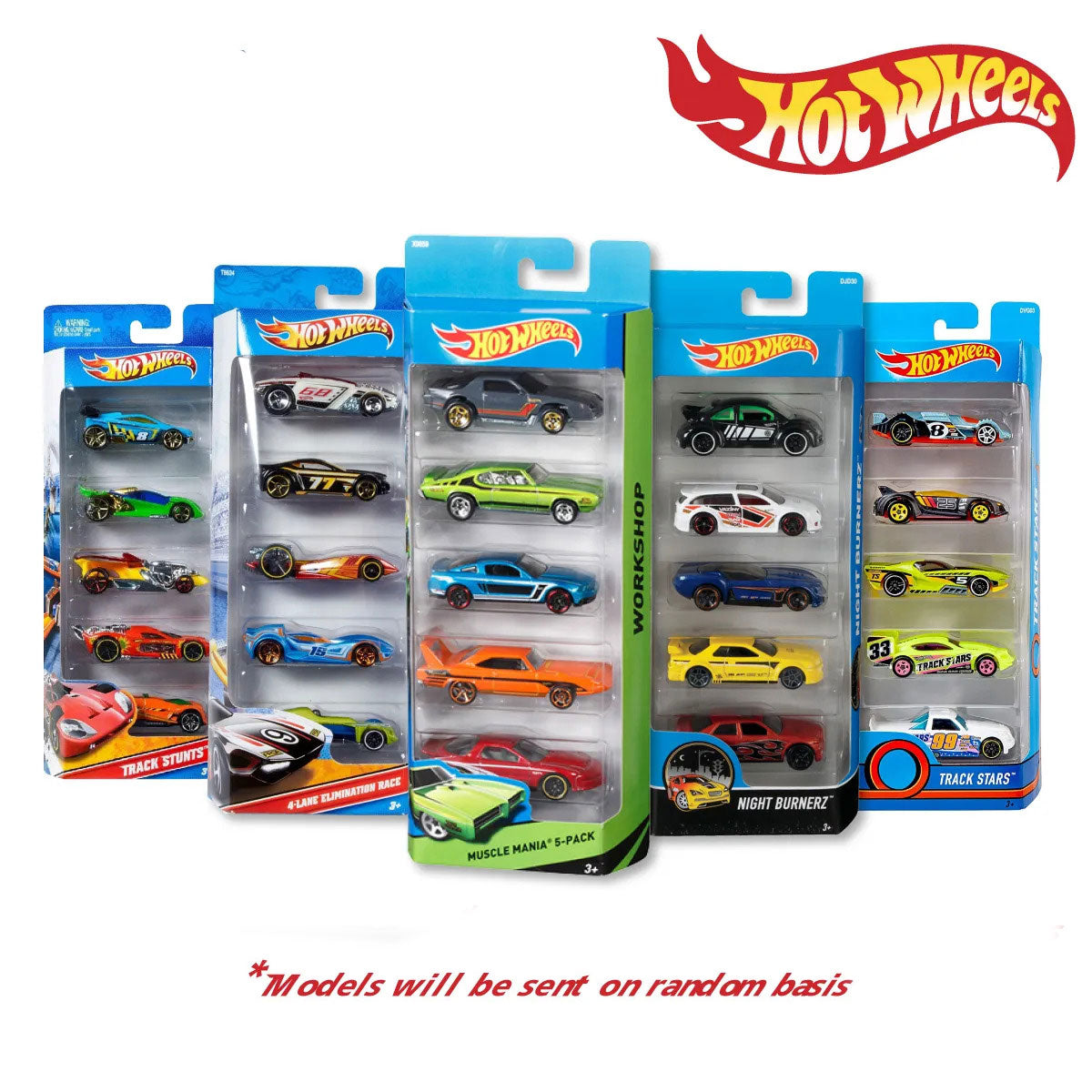 Packp Hot Wheels 1806 5-Car Pack Assortment- 1 Pack – Mehnur Baby Shop
