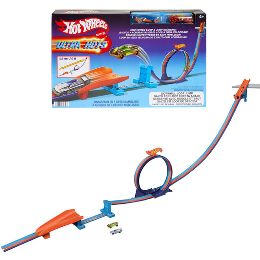 Hot Wheels HPX93 Ultra Hots Downhill Loop Jump Trackset