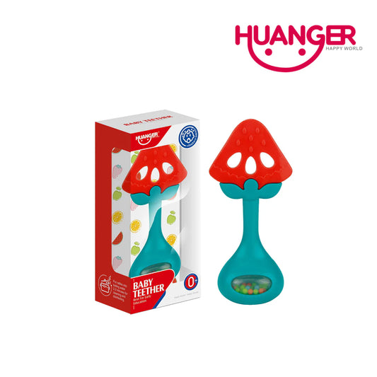 Huanger HE0154 Baby Fruit Teether With Rattle- Watermelon (0m+)
