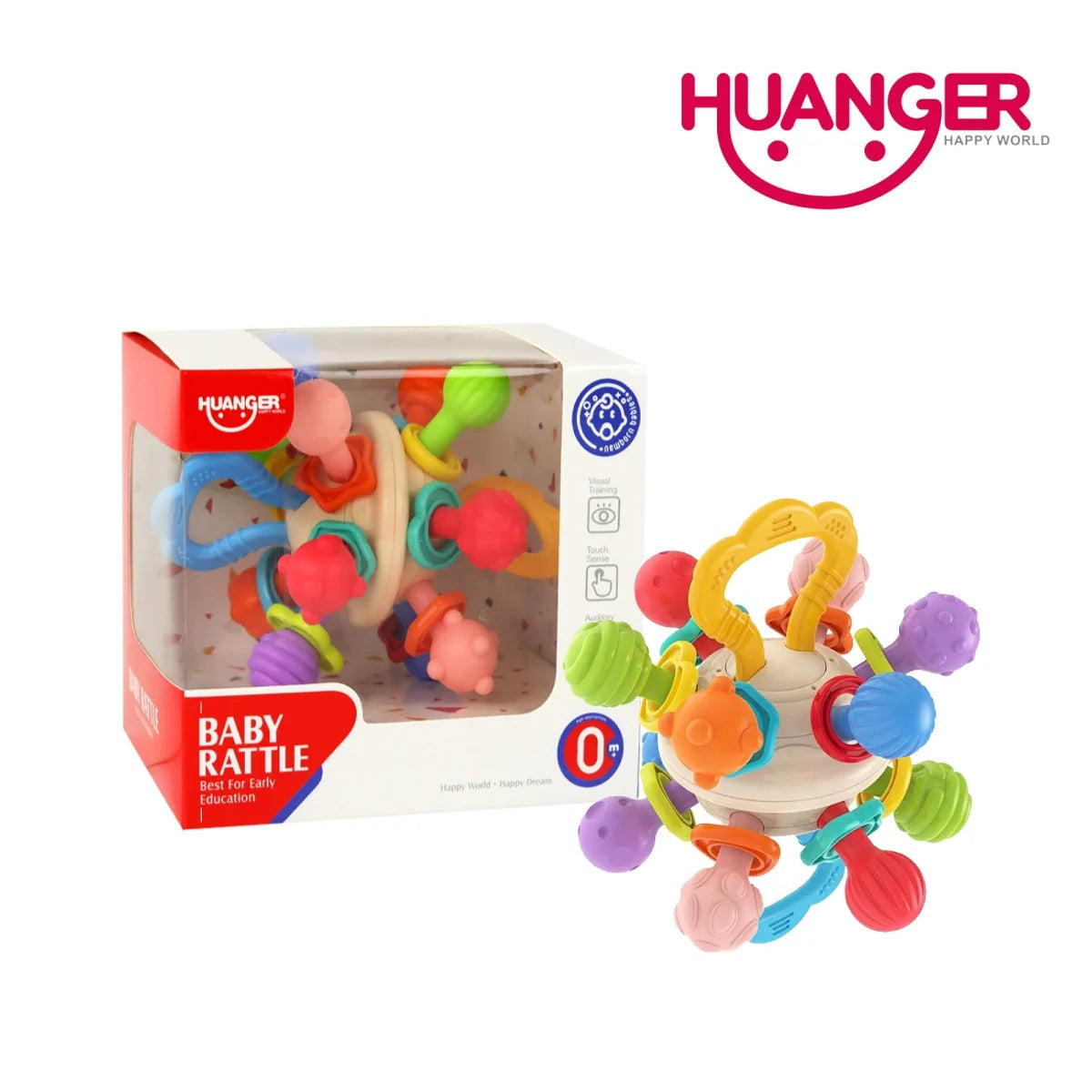 Huanger HE0194 Baby Rattle Sensory Ball (0m+)