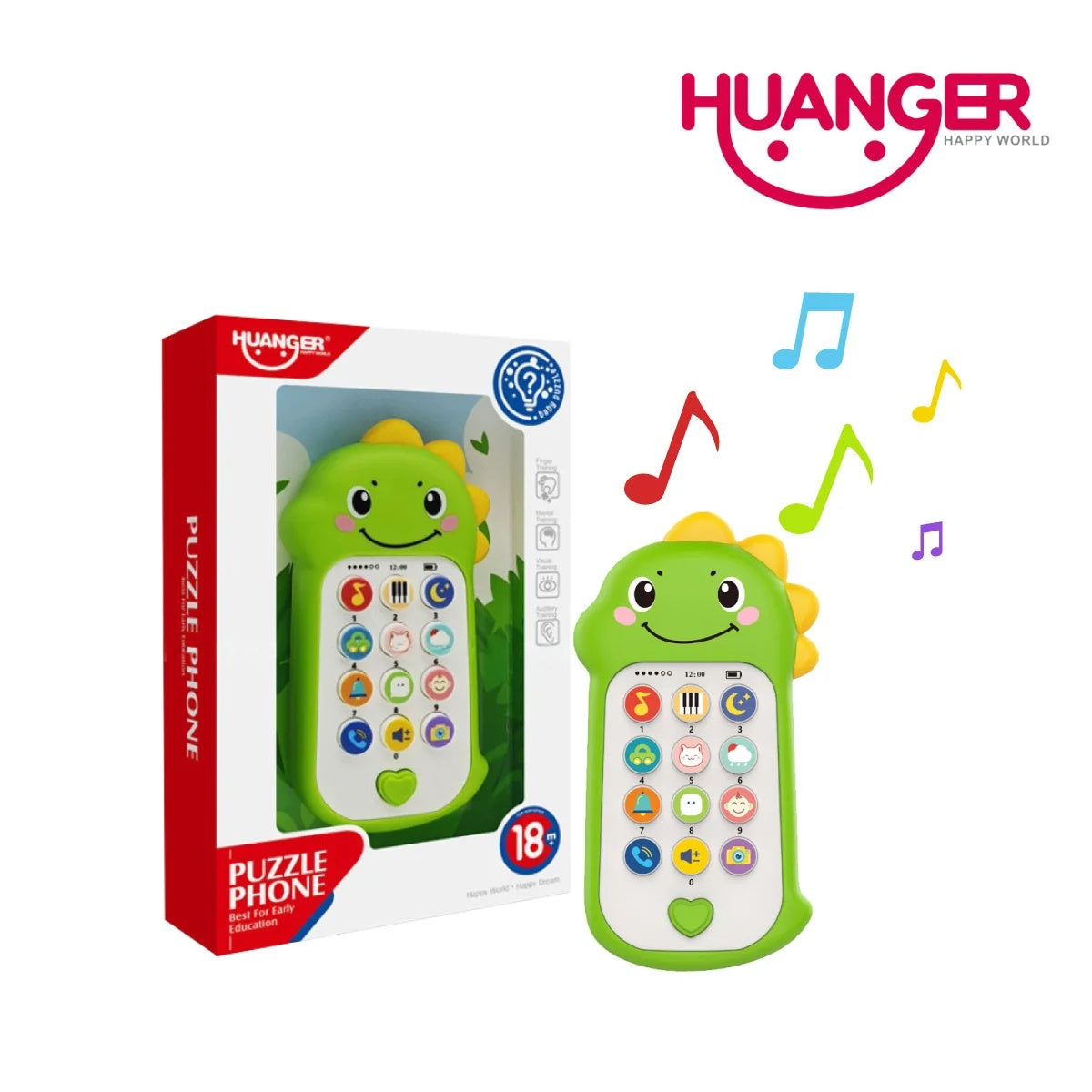 Huanger HE0558 Puzzle Phone Dinosaur (18m+)