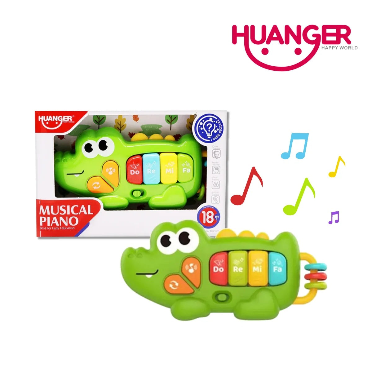 Huanger HE0567 Musical Piano Crocodile (18m+)