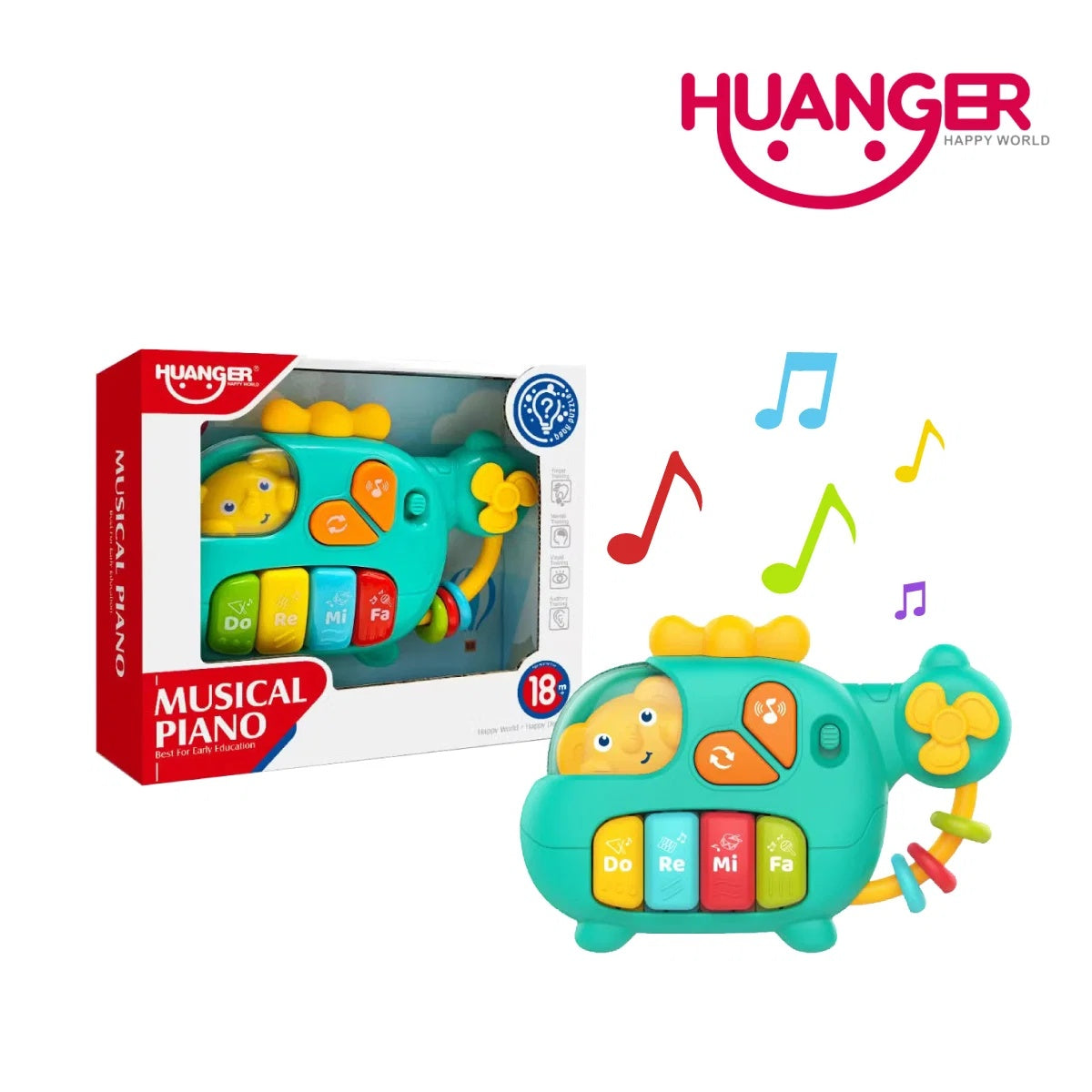Huanger HE0571 Musical Piano Helicopter (3m+)