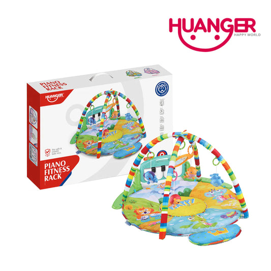 Huanger HE0611 Baby Play Gym Round Piano Mat (0m+)