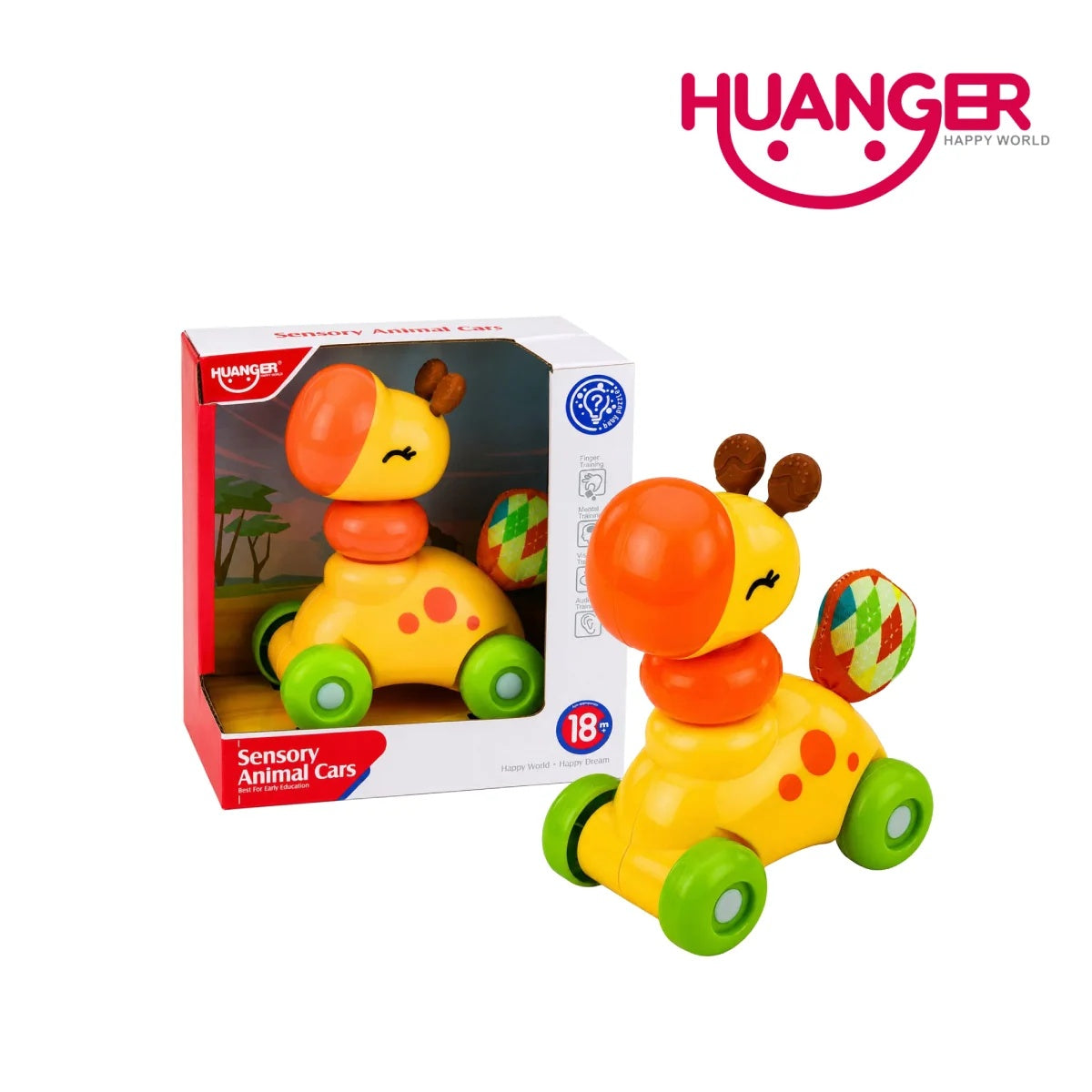 Huanger HE8094 Sensory Animal Cars Giraffe (3m+)