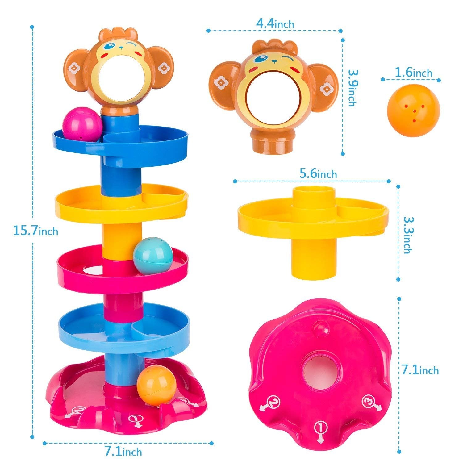 Huanger Roll Ball Baby Educational Toys 18m+