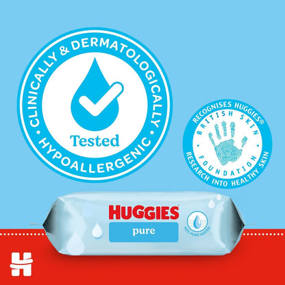 Huggies Pure Baby Wipes 48 Pcs