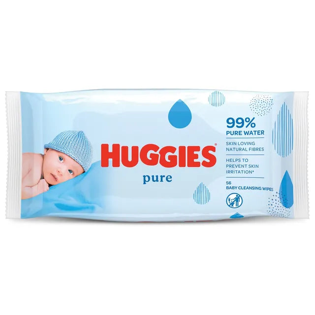 Huggies Pure Baby Wipes 56 Pcs