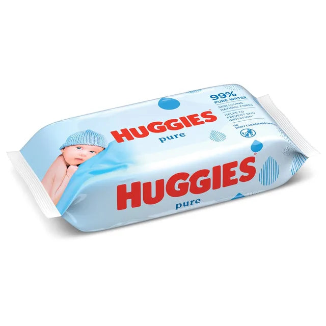 Huggies Pure Baby Wipes 56 Pcs