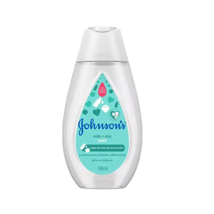 Johnson's Baby Milk + Rice Hair & Body Wash 100ml