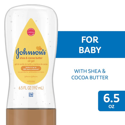 Johnson's Baby Oil Gel with Shea & Cocoa Butter 192ml