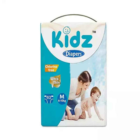 Kidz Baby Diaper Belt M Size (5-10 kg) 62 Pcs