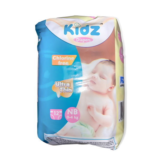 Kidz Diaper Belt Newborn (0-4 kg) 12 pcs