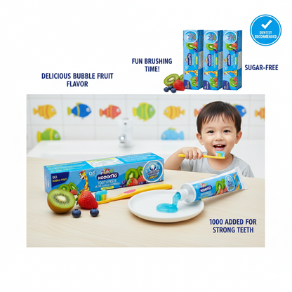 Kodomo Toothpaste Gel Ultra Shield Formula- Bubble Fruit 40g