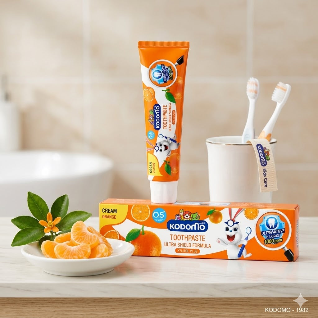 Kodomo Toothpaste Gel Ultra Shield Formula- Orange Cream 40g