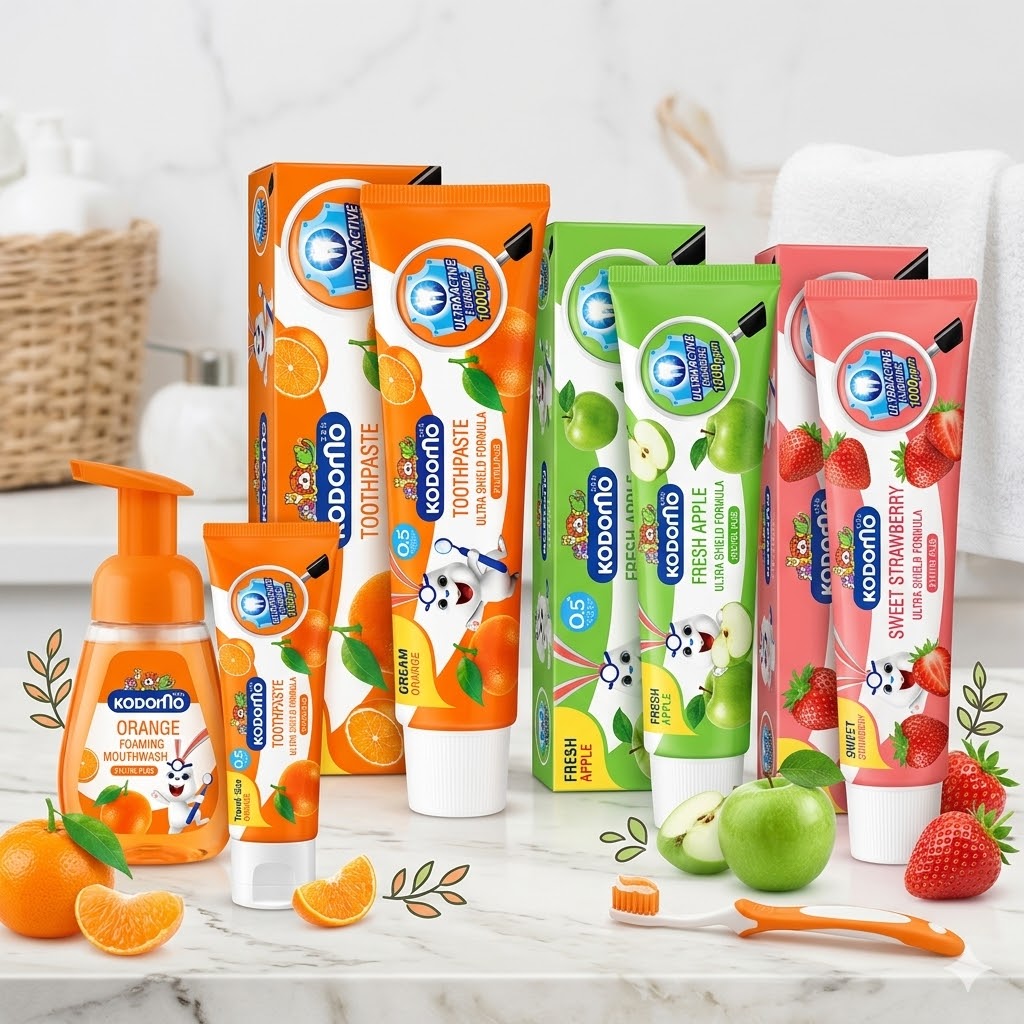 Kodomo Toothpaste Gel Ultra Shield Formula- Orange Cream 40g