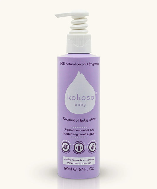 Kokoso Baby Coconut Oil Baby Lotion- Natural Coconut 190ml