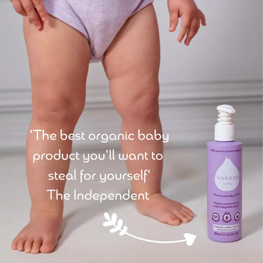 Kokoso Baby Coconut Oil Baby Lotion- Natural Coconut 190ml