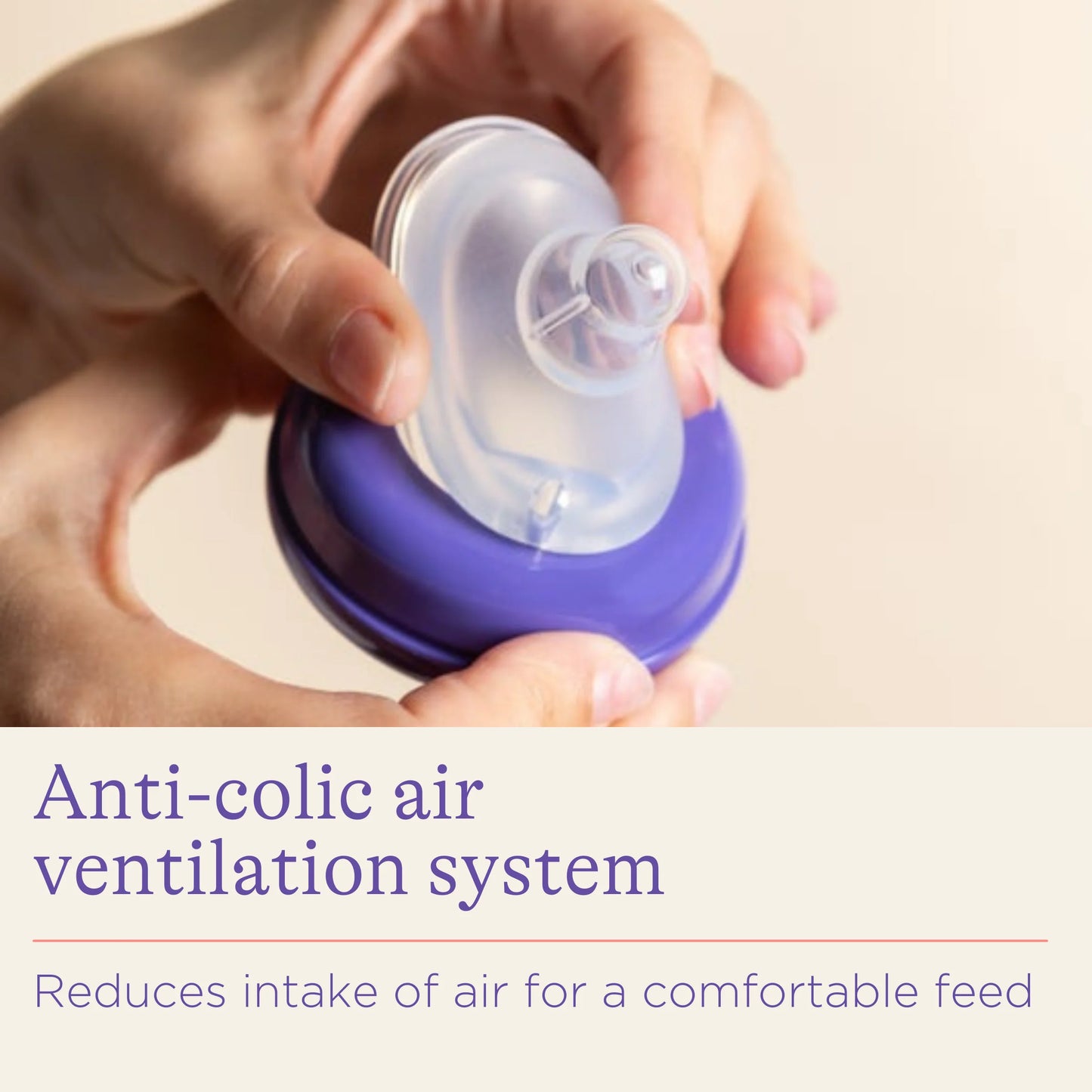 Lansinoh Feeding Bottle With Natural Wave Teat (1m+) 160ml-(S)