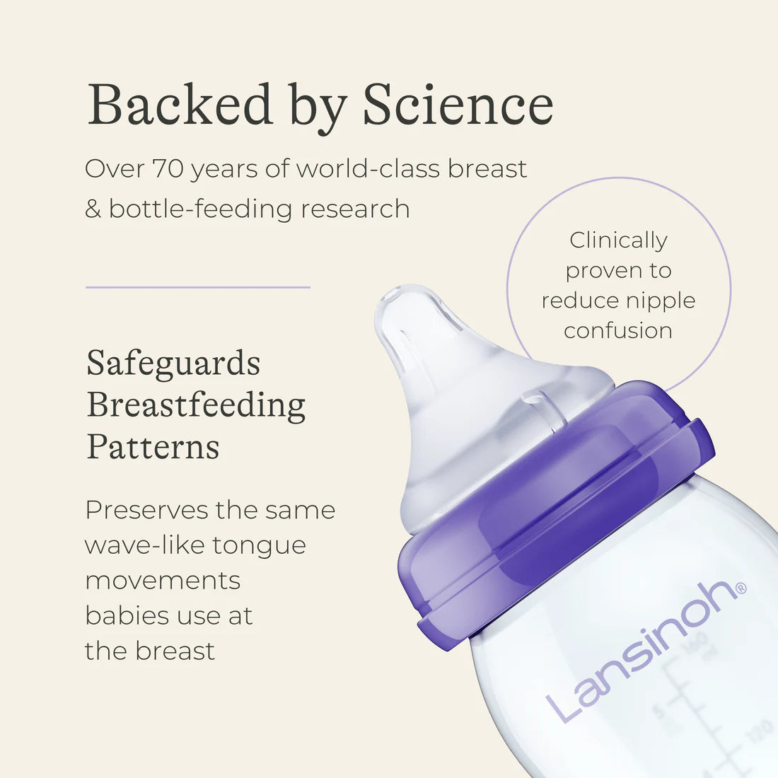 Lansinoh Glass Feeding Bottles 160ml with NaturalWave Teat