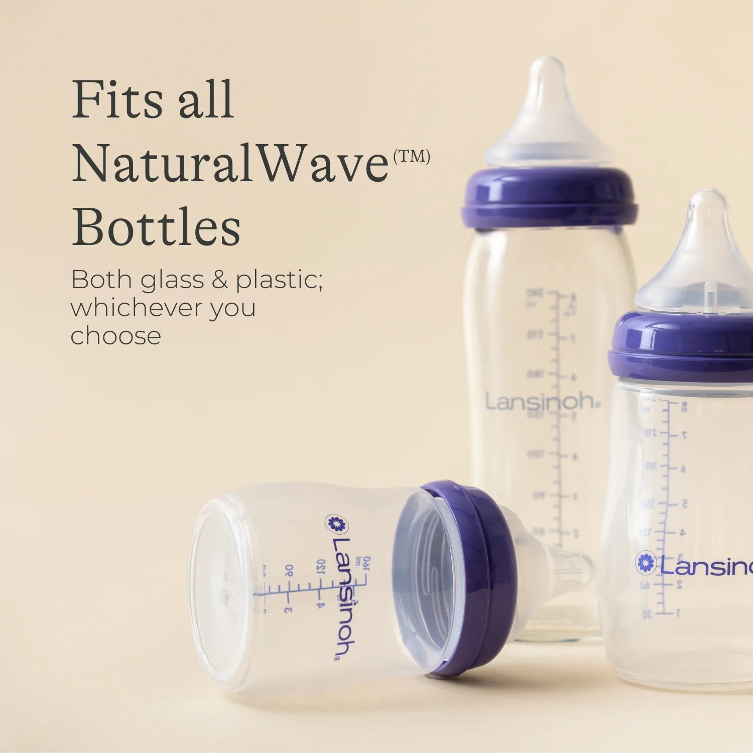 Lansinoh Natural Wave Anti-colic Teat Fast Flow (6m+)- 2pcs