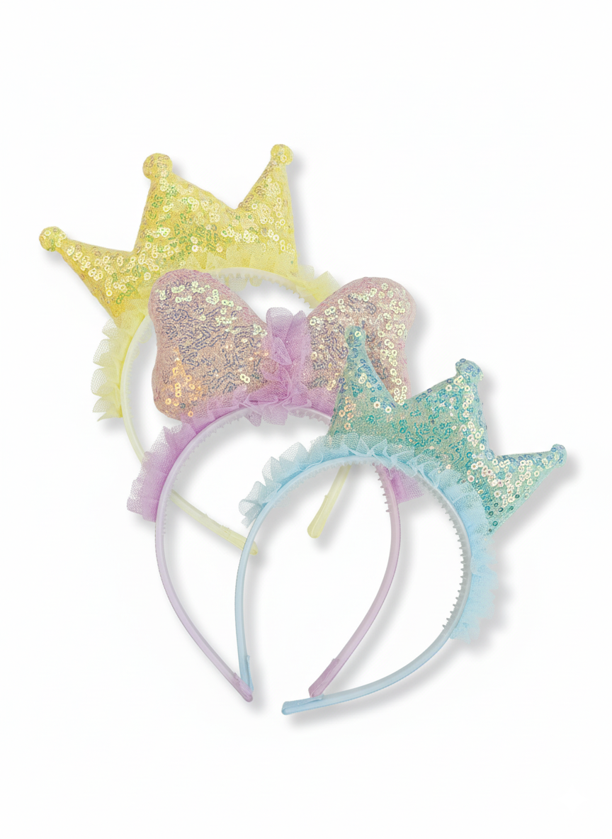 Light Bow Multi Headband For Kids (Random)