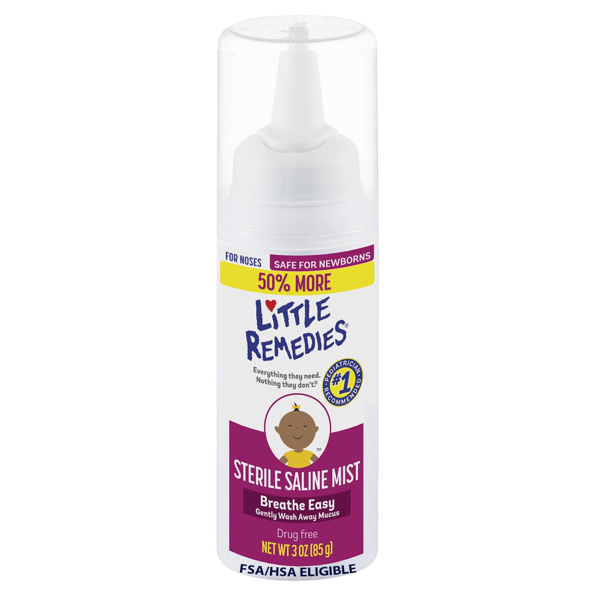 Little Remedies Sterile Saline Nasal Mist 85g